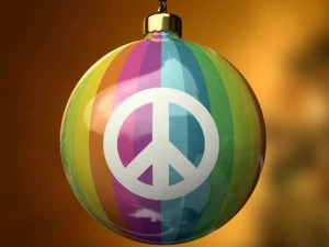 christmas ball peace 3D Model
