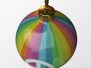 christmas ball peace 3D Модель