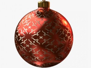 christmas ball red 3D Model