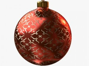 christmas ball red 3D Model