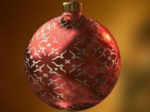 christmas ball red 3D Model