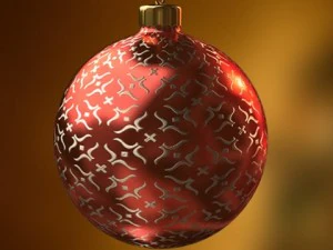 christmas ball red 3D Model