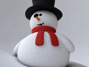 manusia salju Model 3D