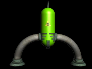 n&uuml;kleer depolama 3D Model