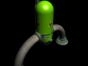 armazenamento nuclear Modelo 3D