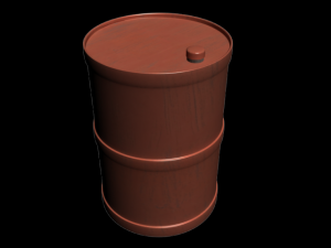 red barrel Modèle 3D