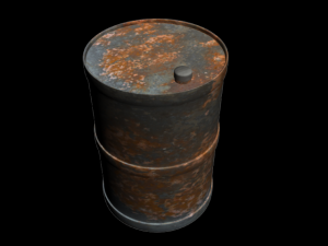 rusted barrel Modèle 3D