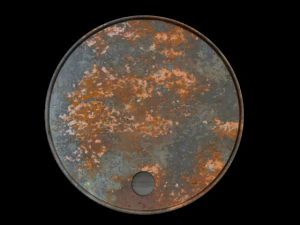 botte arrugginita Modello 3D