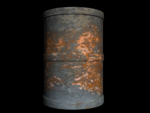 rusted barrel 3D Модель