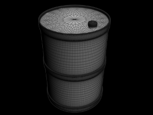 rusted barrel 3D Модель