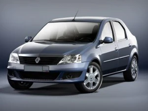 renault logan 2009 baixo poli Modelo 3D