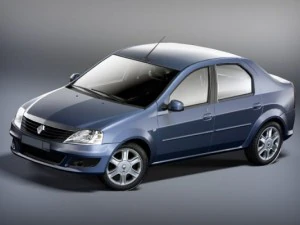 renault logan 2009 low poly 3D Model