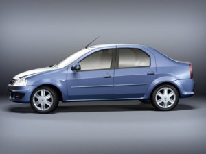 renault logan 2009 low poly 3D Model