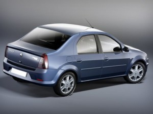 renault logan 2009 low poly 3D Model