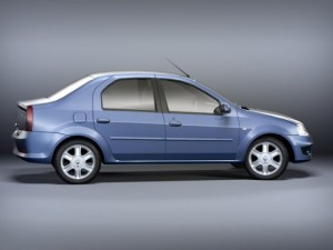renault logan 2009 low poly 3D Model