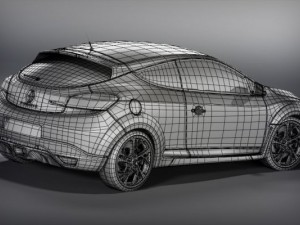 renault megane rs 250 high rez 3D Model