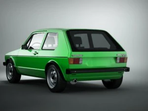 vw golf gti mk1 3D Model