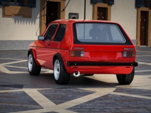 vw golf gti mk1 3D Model