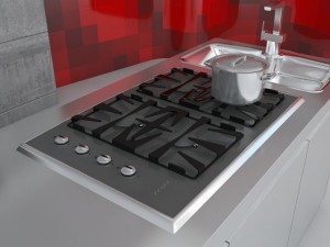 kitchen minimal scene 3D मॉडल