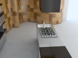 kitchen minimal scene 3D Model