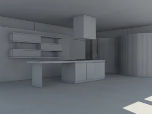 kitchen minimal scene 3D Model