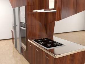 modern kitchen scene max 2011 3D Модель