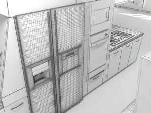 modern kitchen scene max 2011 3D Model
