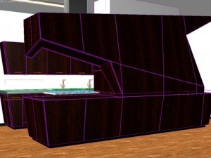 modern kitchen scene max 2011 3D Модель