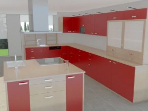 kitchen modern max 2011 3D Model