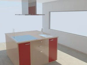 kitchen modern max 2011 3D Model