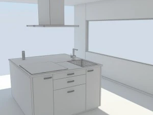kitchen modern max 2011 3D Model