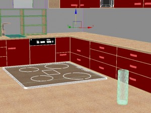 kitchen modern max 2011 3D 模型
