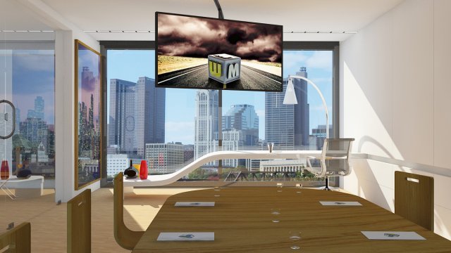 office scene max 2011 Model 3D .c4d .max .obj .3ds .fbx .stl .blend 