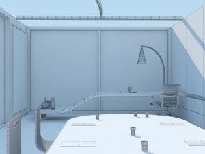 office scene max 2011 Model 3D