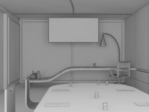 office scene max 2011 Model 3D