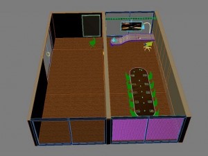 office scene max 2011 Model 3D