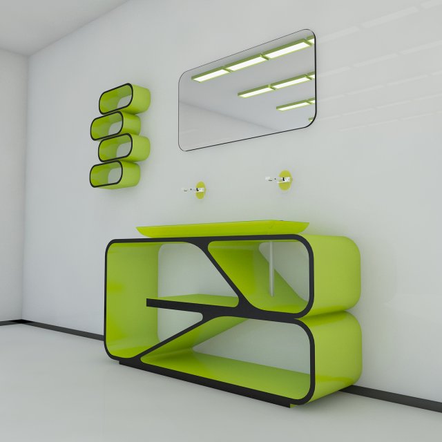 modern bathroom sink max 2011 Modèle 3D .c4d .max .obj .3ds .fbx .stl .blend