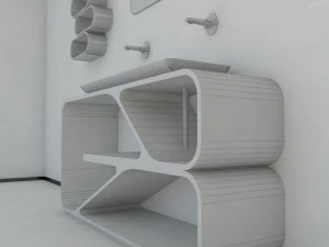 modern bathroom sink max 2011 3D Model