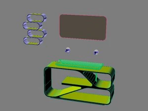 modern bathroom sink max 2011 3D Model