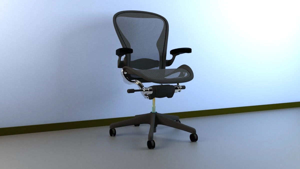 aeron work herman miller chair 3D Model .c4d .max .obj .3ds .fbx .stl .blend 