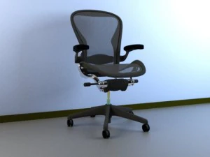cadeira de trabalho aeron herman miller Modelo 3D