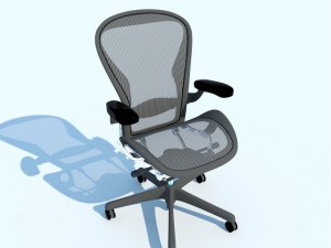 aeron work herman miller chair 3D Model