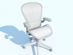 aeron work herman miller chair 3D Model