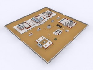 tenochtitlan 3d ancient city max 2010 3D Model