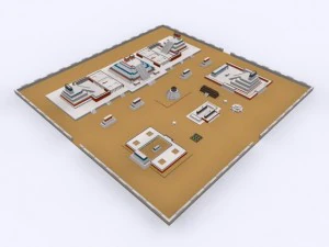 tenochtitlan 3d ancient city max 2010 3D Model