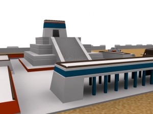 tenochtitlan 3d ancient city max 2010 3D Model