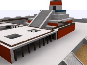 tenochtitlan 3d ancient city max 2010 3D Model