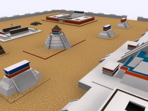 tenochtitlan 3d ancient city max 2010 3D Model