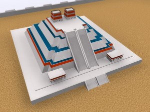 tenochtitlan 3d ancient city max 2010 3D Model