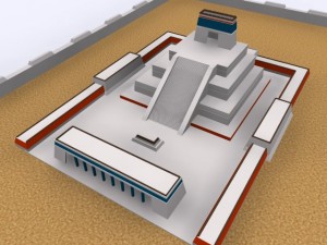 tenochtitlan 3d ancient city max 2010 3D Model
